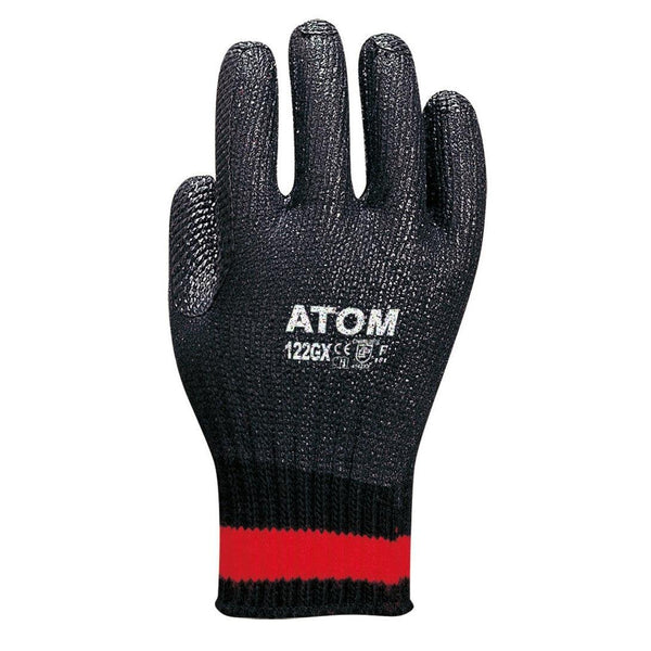 Atom Heavy Duty Abrasion Resistant Rubberized Work Gloves 122-GX