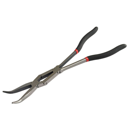 Mutt Tools 2pc Double Jointed Pliers – 13” Needle Nose + 45° Bent Nose, Locking Grip Set