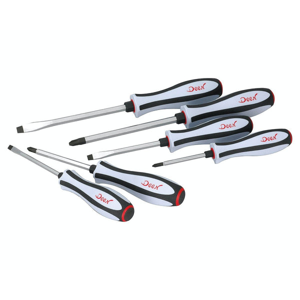 Deen Demolition Screwdriver Set With Hex Bolsters (6 Pieces)-Daitool