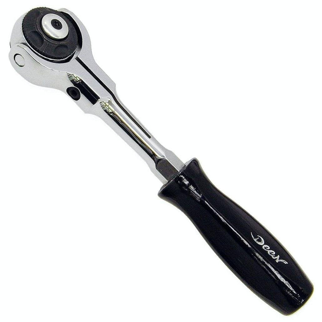 Deen 1/4" Square Swivel Head Ratchet Compact Head 155mm-Daitool