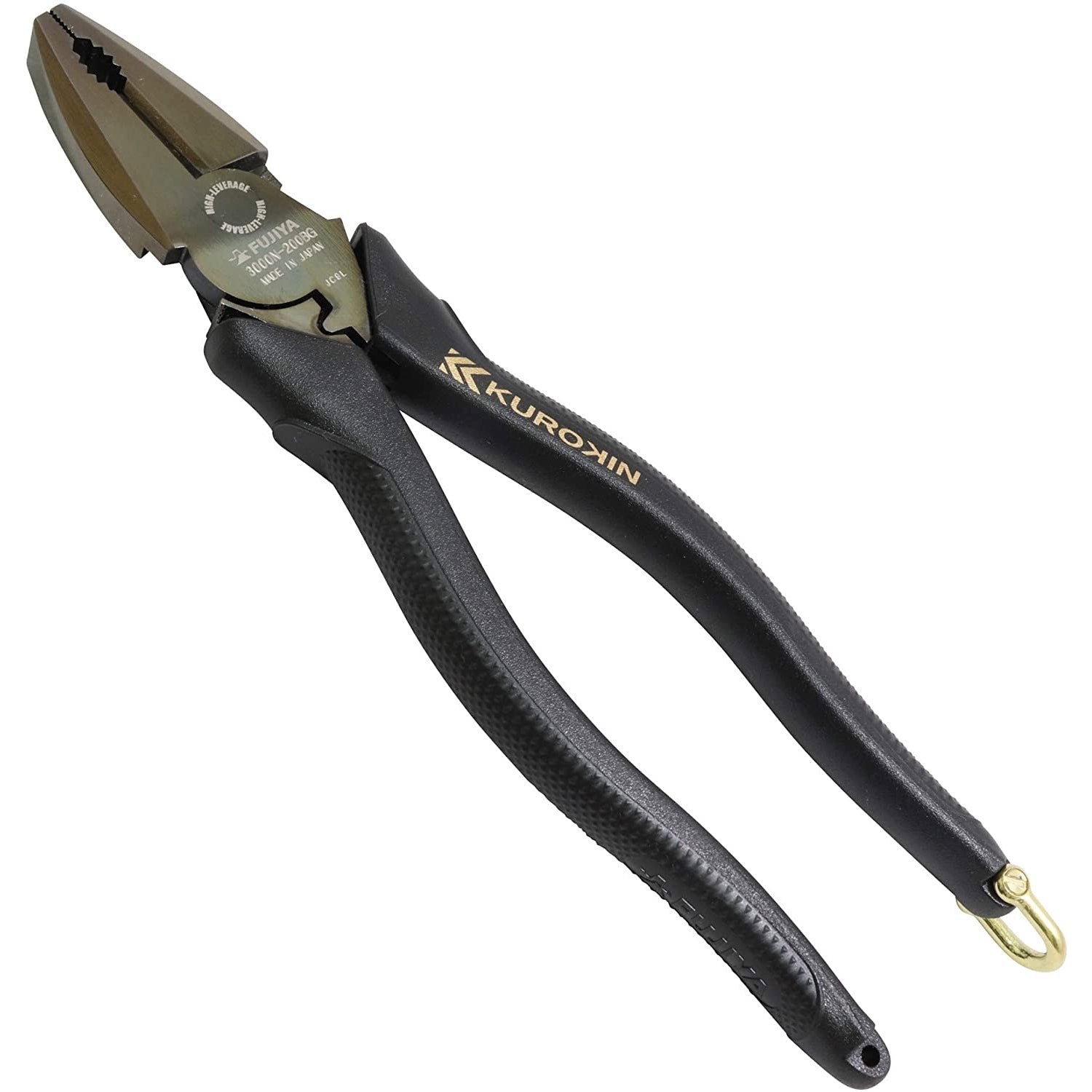 Fujiya Kurokin Side Cutting Lineman Pliers 200mm 3000N-200BG-Daitool