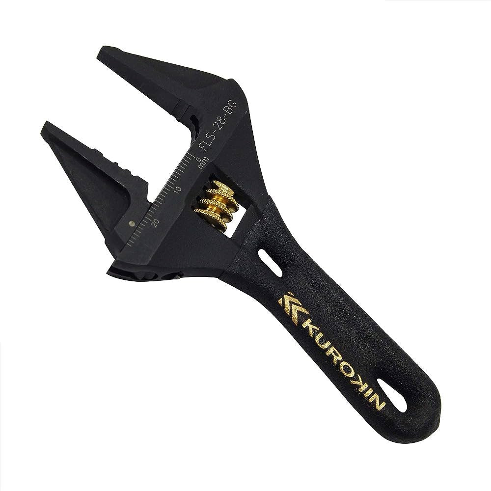 Fujiya Kurokin Stubby Adjustable Monkey Wrench FLS-53-BG
