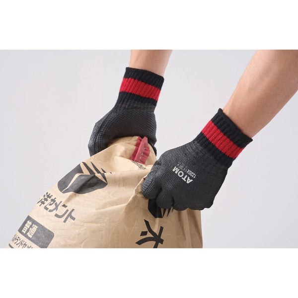 Atom Heavy Duty Abrasion Resistant Rubberized Work Gloves 122-GX
