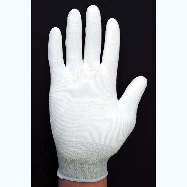 Engineer Dust Resistant White Inspection Gloves (Palm Coat) ZC-43