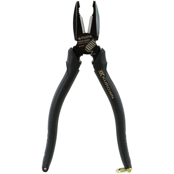 Fujiya Kurokin Side Cutting Lineman Deburring Pliers 200mm 3020N-200BG-Daitool