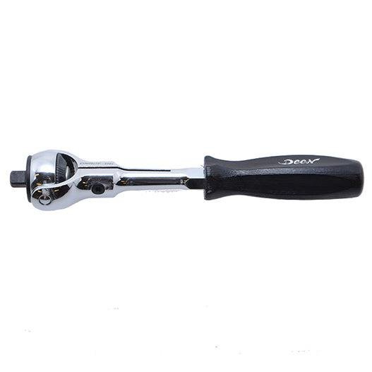 Deen 1/4" Square Swivel Head Ratchet Compact Head 155mm-Daitool