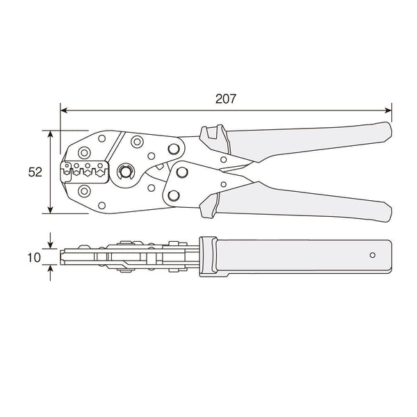 Hozan Crimping Pliers Crimping Tool for Insulated Terminals P-743