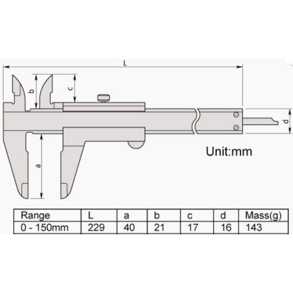 Mitutoyo Vernier Caliper N15 (530-101)