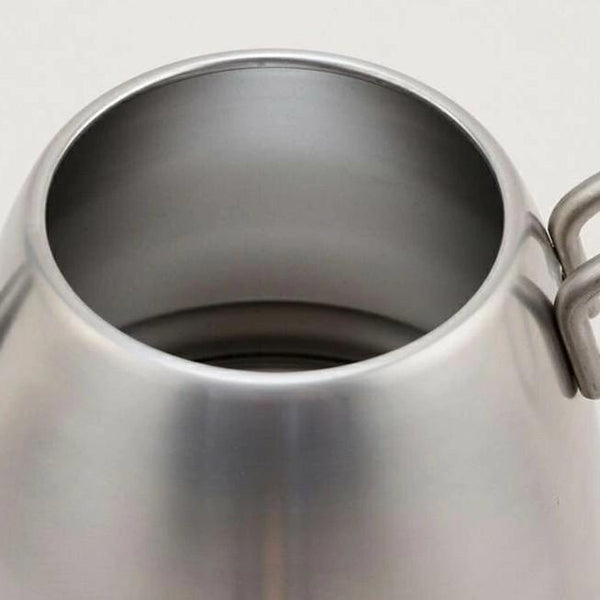 Ptygrace Durable Stainless Steel Outdoor Kettle For Camping 1.2L