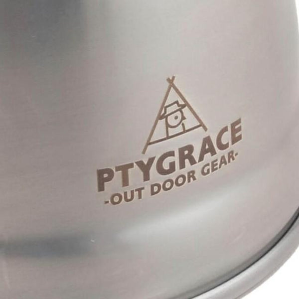 Ptygrace Durable Stainless Steel Outdoor Kettle For Camping 1.2L