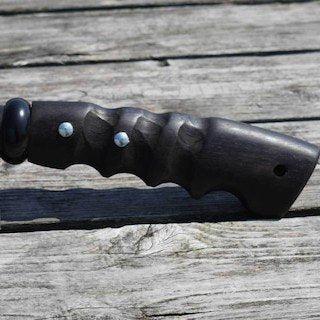 Ptygrace Hammered Carbon Steel Nata Hatchet Handmade Camp Axe 135mm-Daitool