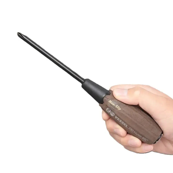 Vessel Woody Wood Handle Demolition Screwdriver Set 6 Pieces 336PS