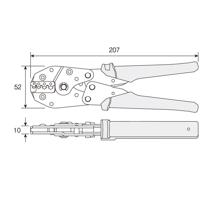Hozan Crimping Pliers Crimping Tool for Insulated Terminals P-743-Daitool